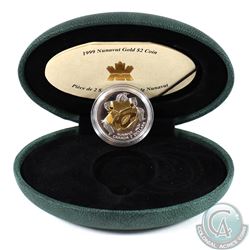 Canada 1999 $2 22K Nunavut Commemorative Gold Coin. Comes in original mint packaging with COA.