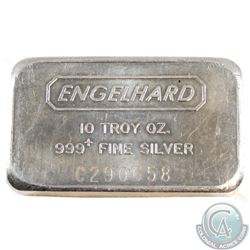 Engelhard 10oz Fine Silver Bar 'C' Series (Tax Exempt). Serial # C290658