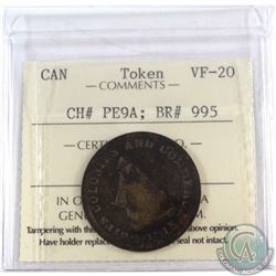 1815 Ships and Colonies and Commerce Half Penny, CH# PE9A, BR# 995 ICCS Certified VF-20.