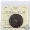 Image 1 : 1837 Molson's Brewers, CH# LC16A3, BR# 532 ICCS Certified VF-30 *RARE* Very Attractive deep brown to