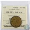 Image 1 : (1857) Hudson Bay 1/4 Made Beaver, CH# FT3, BR# 928 ICCS Certified VF-30.