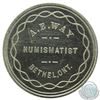Image 1 : A.E. Way, Bethel Ont, Collector of Coins, Medals, Tokens, Indian Curios, Numismatist card token, 31m