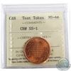 Image 1 : Test Token CH# SS-1 ICCS Certified MS-66