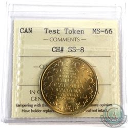 Test Token CH# SS-8 ICCS Certified MS-66