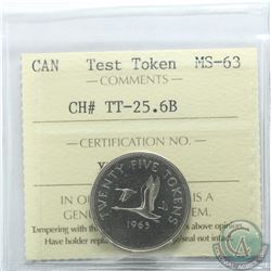 Test Token CH# TT-25.6B ICCS Certified MS-63