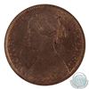 Image 3 : Nova Scotia 1/2-cent 1861 ICCS Certified MS-64 Red & Brown. A primarily red coin with sharp details.