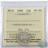 Image 1 : Newfoundland 10-cent 1888 ICCS Certified VF-30