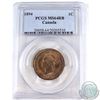 Image 1 : 1-cent 1894 PCGS Certified MS-64 RB. A bright lustrous coin with deep tones throughout.
