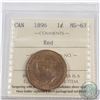 Image 1 : 1-cent 1896 ICCS Certified MS-63 Red.