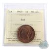 Image 1 : 1-cent 1900 ICCS Certified MS-63 Red.