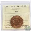 Image 1 : 1-cent 1908 ICCS Certified MS-64 Red.