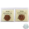 Image 2 : 1-cent 1911, & 1912 Both ICCS Certified MS-64 RED  2pcs.