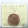 Image 1 : 1-cent 1918 ICCS Certified MS-65 RED.