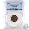 Image 1 : 1-cent 1921 PCGS Certified MS-64 Brown. Evenly toned chocolate brown coin with hints of original red