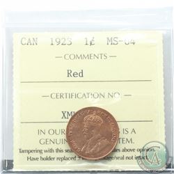 1-cent 1923 ICCS Certified MS-64 RED  *SCARCE* Tied for the highest grade  1 of 11 known.