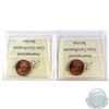 Image 2 : 1-cent 1979 & 1979 Double '979' ICCS Certified MS-66 Red. 2pcs.