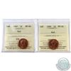 Image 1 : 1-cent 1987 & 1989 ICCS Certified MS-66 Red. 2pcs.