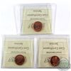 Image 2 : 1-cent 2001, 2004P, 2005P ICCS Certified MS-67 Red. 3pcs.