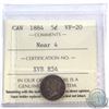 Image 1 : 5-cent 1884 Near 4 ICCS Certified VF-20