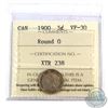 Image 1 : 5-cent 1900 Round 0 ICCS Certified VF-30