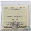 Image 1 : 5-cent 1920 ICCS Certified MS-65  Exceptional Strike