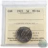 Image 1 : 5-cent 1923 ICCS Certified MS-64. A nicely struck coin with attractive rolling Mint Luster.