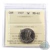 Image 1 : 5-cent 1927 ICCS Certified MS-62