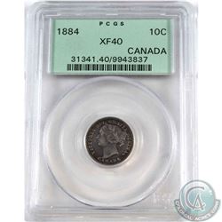 10-cent 1884 PCGS Certified XF-40  *KEY DATE*