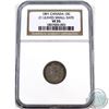 Image 1 : 10-cent 1891 21 Leaves, Small Date NGC Certified VF-35.