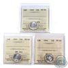 Image 1 : 10-cent 1940, 1945, & 1946 ICCS Certified MS-64. 3pcs