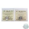 Image 1 : 10-cent 1943 & 1945 ICCS Certified MS-65. 2pcs
