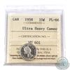 Image 1 : 10-cent 1958 ICCS Certified PL-66 Ultra Heavy Cameo. Tied for the highest grade.