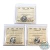 Image 1 : 10-cent 1960, 1961 & 1962 ICCS Certified MS-66. 3pcs