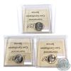 Image 2 : 10-cent 1960, 1961 & 1962 ICCS Certified MS-66. 3pcs