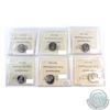 Image 2 : 10-cent 2005P, 2006 RCM Logo, 2006P, 2007 Straight 7, 2007 Curved 7 Numismatic BU & 2008 ICCS Certif