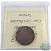 Image 2 : 25-cent 1872 Obverse 2 Die Break A ICCS Certified AU-50. *RARE, Top Grade by ICCS* With less than 10