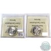 Image 2 : 25-cent 1937 & 1939 ICCS Certified MS-64. 2pcs