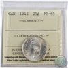Image 1 : 25-cent 1942 ICCS Certified MS-65