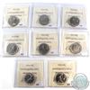 Image 2 : 25-cent 1970-1978 Small Denticles ICCS Certified MS-65. 1973 is missing. 8pcs