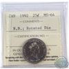 Image 1 : 25-cent 1992 New Brunswick Rotated Die ICCS Certified MS-64