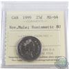 Image 1 : 25-cent 1999 November Mule ICCS Certified MS-66 NBU