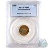 Image 1 : Newfoundland $2 1888 Gold PCGS Certified MS-61