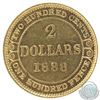 Image 1 : Newfoundland $2 1888 Gold AU-50. Coin contains some light scratches and pitting throughout the