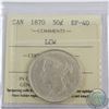 Image 1 : 50-cent 1870 LCW ICCS Certified EF-40. An overall eye appealing consistent coin.
