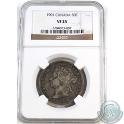 50-cent 1901 NGC Certified VF-25.