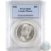 Image 1 : 50-cent 1941 PCGS Certified MS-64. Pittman Sale. Hints of light toning with full Mint Luster.