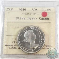 50-cent 1959 ICCS Certified PL-66 Ultra Heavy Cameo