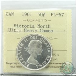 50-cent 1961 Victoria North ICCS Certified PL-67 Ultra Heavy Cameo