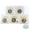 Image 2 : 50-cent 2001P, 2002P Ascension, 2003WP Numismatic BU, 2005P & 2006P ICCS Certified MS-66. 5pcs