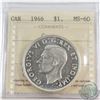 Image 1 : Silver $1 1946 ICCS Certified MS-60